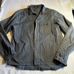 SWRVE Mens Work Jacket Durable Cotton Stretch Blue Size XL Chore Coat